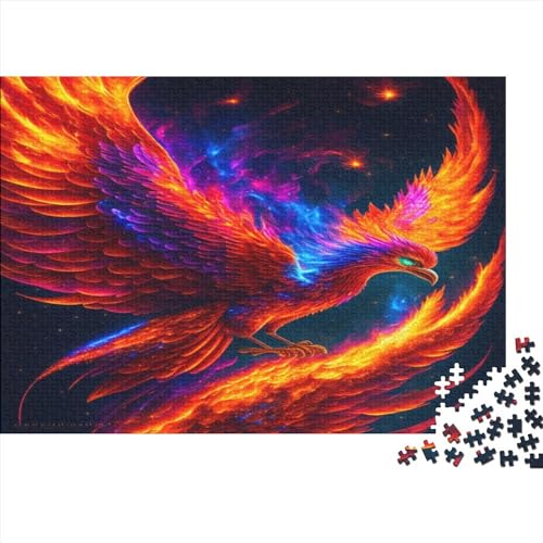 Fantastic Phoenix Puzzles 1000 Teile Für Erwachsene, Impossible Coloured Puzzle, Geschicklichkeitsspiel Für Die Ganze Familie, Geschenk, Raumdekoration, 1000pcs (75x50cm) von TOYOCC