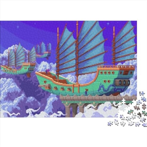Game Spaceship 300 Teile, Tolles Herausforderndes Cartoon Theme Puzzle, Geschicklichkeitsspiel Für Die Ganze Familie, Erwachsenenpuzzle 300pcs (40x28cm) von TOYOCC