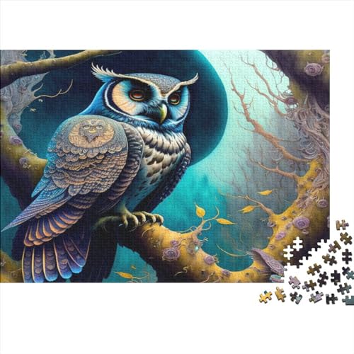 Rendering Owl 500 Teile, Tolles Herausforderndes Realistic Animal Theme Puzzle, Geschicklichkeitsspiel Für Die Ganze Familie, Erwachsenenpuzzle 500pcs (52x38cm) von TOYOCC