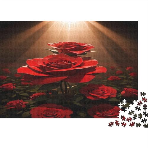 Rose Künstlerisches Im Stil- Premium Flower Puzzle Sonderkollektion Holzpuzzle Für Erwachsene Und Jugendliche Puzzles Spiel 500pcs (52x38cm) von TOYOCC