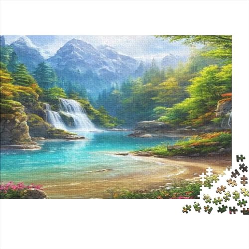 Waterfalls Gaming Puzzle Spiel-Artwork Für Erwachsene Teenager Landscapes Puzzlespiel Mit Spielepuzzles Holzpuzzle 300pcs (40x28cm) von TOYOCC