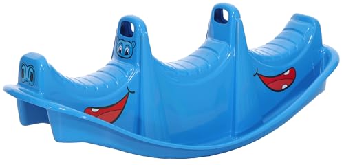 Dohany Wippe Rocker Nilpferd Tier Schaukelwippe Kunststoff Kinder Spielzeug blau von Dohany