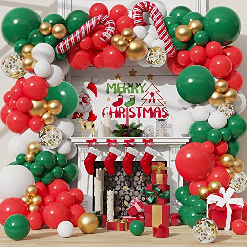 Luftballons Girlande Weihnachten, Weihnachts Party Deko Ballon Girlande Weihnachten Grün Rot für Neujahr Supplies Xmas Dekoration Geburtstagsfeier zum Thema Weihnachten Luftballons Girlande Weihnachten, Weihnachts Party Deko Ballon Girlande Weihnachten Grün Rot für Neujahr Supplies Xmas Dekoration Geburtstagsfeier zum Thema Weihnachten von TOYTOPIE