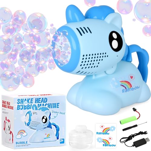 TOYTOPIE Seifenblasenpistole, Einhorn Seifenblasenmaschine für Kinder, Swing Seifenblasenspielzeug für Kinder, Sommerspielzeug für Blasenparty für Geburtstag/Party/Hochzeit(Blau) TOYTOPIE Seifenblasenpistole, Einhorn Seifenblasenmaschine für Kinder, Swing Seifenblasenspielzeug für Kinder, Sommerspielzeug für Blasenparty für Geburtstag/Party/Hochzeit(Blau) von TOYTOPIE