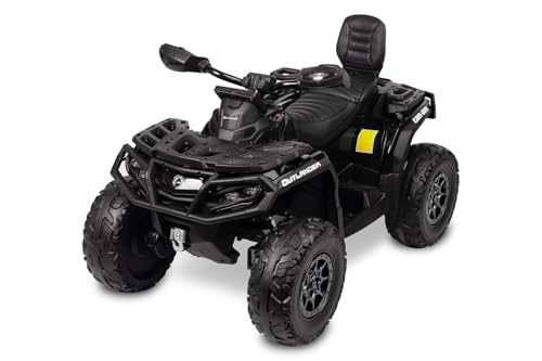 TOYZ - Elektroauto - Batteriebetriebenes Fahrzeug Outlander - Kinderfahrzeug Offroad - Rutscherfahrzeug Kinder 3-8 Jahren - DREI Geschwindigkeitsmodi - USB, AUX, 200W - Schwarz TOYZ - Elektroauto - Batteriebetriebenes Fahrzeug Outlander - Kinderfahrzeug Offroad - Rutscherfahrzeug Kinder 3-8 Jahren - DREI Geschwindigkeitsmodi - USB, AUX, 200W - Schwarz von TOYZ by CARETERO