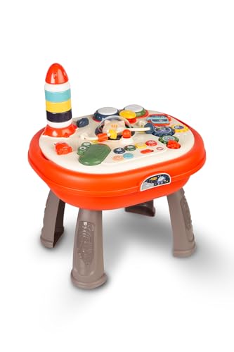 TOYZ - Interaktiver Tisch - Kinder Bildungstisch Astro - Baby Spieltisch Bildungsspielzeug - Entwicklung mit Musik, Knöpfen und Lichtern - Bildungstisch für Kinder Für 18+ Monate - Bunt von TOYZ by CARETERO
