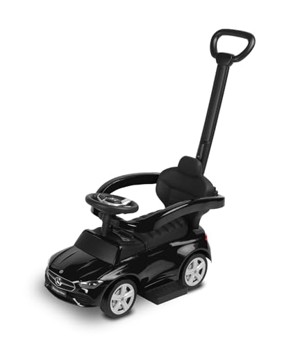TOYZ - Rutscherfahrzeug Mercedes C-klasse Ride-On, Interaktives Lenkrad, Geeignet für wachsende Kinder, verschließbares Schutzgitter und Fußstützen, Für Kinder 12-36 Monaten - 83x40x92 - Schwarz TOYZ - Rutscherfahrzeug Mercedes C-klasse Ride-On, Interaktives Lenkrad, Geeignet für wachsende Kinder, verschließbares Schutzgitter und Fußstützen, Für Kinder 12-36 Monaten - 83x40x92 - Schwarz von TOYZ by CARETERO