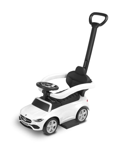TOYZ - Rutscherfahrzeug Mercedes C-klasse Ride-On, Interaktives Lenkrad, Geeignet für wachsende Kinder, verschließbares Schutzgitter und Fußstützen, Für Kinder 12-36 Monaten - 83x40x92 - Weiß TOYZ - Rutscherfahrzeug Mercedes C-klasse Ride-On, Interaktives Lenkrad, Geeignet für wachsende Kinder, verschließbares Schutzgitter und Fußstützen, Für Kinder 12-36 Monaten - 83x40x92 - Weiß von TOYZ by CARETERO