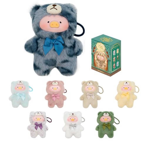 Lulu The Piggy Blind Box - 6 Stück Vintage Teddy Shop Serie Plüsch Schlüsselanhänger Blind Boxen Figuren Vinyl Gesicht Niedliche Stofftiere Mystery Box Sammlerstücke Spielzeug Heimdekoration Urlaub von TOYZERO +
