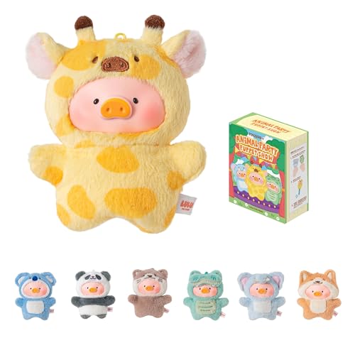 Lulu The Piggy Blind Box Figuren – 6 Stück Puppet Show Serie Plüsch Schlüsselanhänger Blindboxen Fingerpuppe Spielzeug Niedliche Stofftiere Mystery Box Sammlerstücke Home Dekorationen Urlaub von TOYZERO +