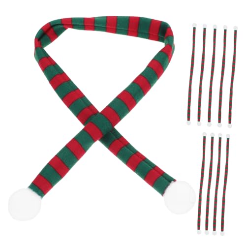 TOYZFRIENDY 10 Stück Teiliges Mini Schal Weihnachtsdeko Rot Grün Gestreift Weihnachtliche Party Accessoires Weiche Flaschen und Puppenschals aus Langlebigem Flauschstoff Vielseitig für DIY TOYZFRIENDY 10 Stück Teiliges Mini Schal Weihnachtsdeko Rot Grün Gestreift Weihnachtliche Party Accessoires Weiche Flaschen und Puppenschals aus Langlebigem Flauschstoff Vielseitig für DIY von TOYZFRIENDY