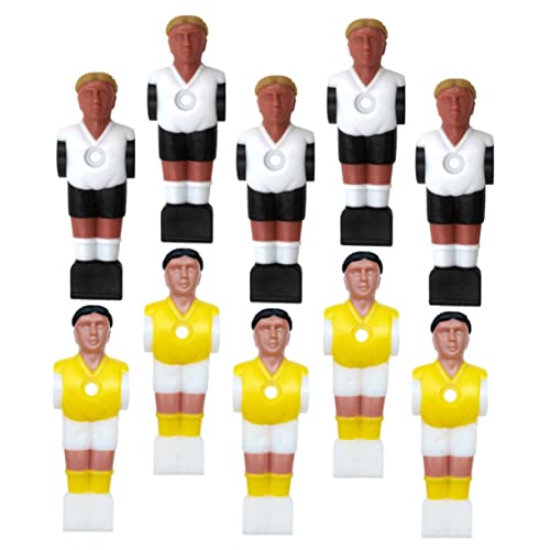 TOYZFRIENDY 10 Stück Teiliges Tischfußball Figuren Langlebige Fußballspieler Ersatzteile Glatte Oberfläche Einfache Montage Geeignet für Standard Kickertische für Tischkicker Zubehör und von TOYZFRIENDY