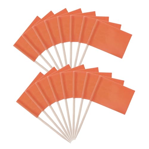 TOYZFRIENDY 100 Stück Einfarbige Zahnstocher Flaggen in Orange Stabile Mini Food Flags für Obst Käse Partydekoration Cupcake Topper und Kuchenverzierung Vielseitig Einsetzbar TOYZFRIENDY 100 Stück Einfarbige Zahnstocher Flaggen in Orange Stabile Mini Food Flags für Obst Käse Partydekoration Cupcake Topper und Kuchenverzierung Vielseitig Einsetzbar von TOYZFRIENDY