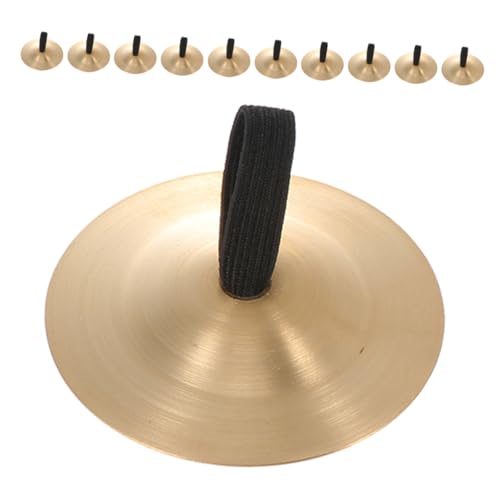 TOYZFRIENDY 12 Stück Teiliges Kupfer Fingerzimbel Percussion Instrumente Musikinstrumente für Montessori Vorschule Party von TOYZFRIENDY