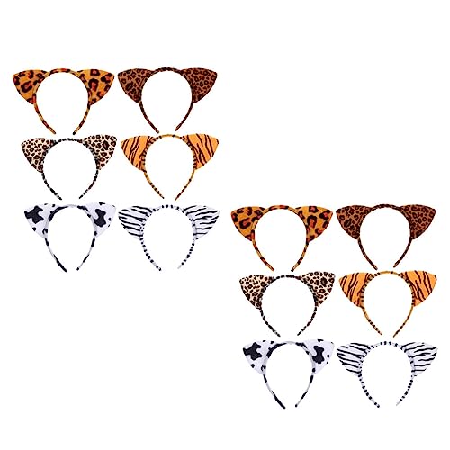 TOYZFRIENDY 12 Stück Teiliges Tierohren Haarreif Leicht zu Tragen Einzigartiges Design als Tierkostüm Party Haarband für Karneval Festival und DIY Kostüm accessoire von TOYZFRIENDY