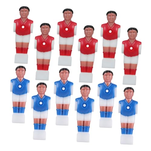 TOYZFRIENDY 12 Stück Teiliges Tischfußball Spielfiguren Kunststoff Ersatzteile für Tischkicker Leicht Robust Einfach zu Montieren für Gesellige Spiele und Präzises Spielvergnügen von TOYZFRIENDY