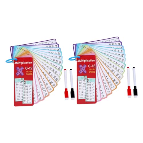 TOYZFRIENDY 2 Sätze Abwischbare Mathematik Lernkarten Multiplikation mit Stiften und Ringen Wiederverwendbar für Kindergarten bis Grundschule Mobiles Mathe Übungsset für Addition und TOYZFRIENDY 2 Sätze Abwischbare Mathematik Lernkarten Multiplikation mit Stiften und Ringen Wiederverwendbar für Kindergarten bis Grundschule Mobiles Mathe Übungsset für Addition und von TOYZFRIENDY