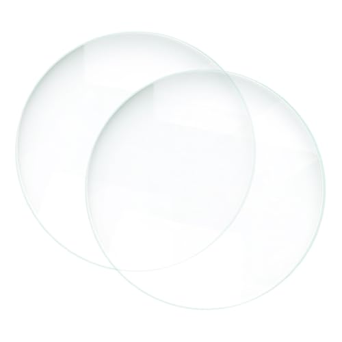 TOYZFRIENDY 2 Stück Doppelte Konvexe Glaslinse Brennweite Präzise Lichtbrechung Robust für Physikunterricht Labor Experimente Vielseitig Tragbar Lehrmittel von TOYZFRIENDY