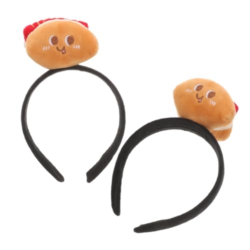 TOYZFRIENDY 2 Stück Lustiges Hot Dog Stirnband Erwachsene Cartoon Kopfstück Party Kopfbedeckung Halloween Cosplay Accessoire Einzigartiges Auffälliges Design für Kostüm und Feier von TOYZFRIENDY