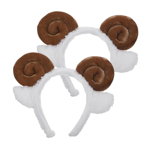 TOYZFRIENDY 2 Stück Lustiges Schafhorn Stirnband aus Sicherem Material Bequemes Atmungsaktives Haarband für Party Cosplay und Fotos Niedliche Kopfbedeckung für Damen und TOYZFRIENDY 2 Stück Lustiges Schafhorn Stirnband aus Sicherem Material Bequemes Atmungsaktives Haarband für Party Cosplay und Fotos Niedliche Kopfbedeckung für Damen und von TOYZFRIENDY