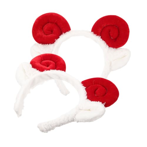 TOYZFRIENDY 2 Stück Niedliches Schafhörner Haarreif Party Kopfschmuck Cartoon Stirnband Geeignet für Cosplay Geburtstagsfeier und Familienfeier TOYZFRIENDY 2 Stück Niedliches Schafhörner Haarreif Party Kopfschmuck Cartoon Stirnband Geeignet für Cosplay Geburtstagsfeier und Familienfeier von TOYZFRIENDY