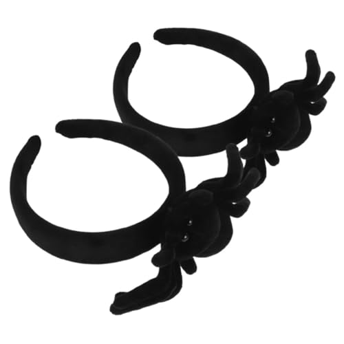TOYZFRIENDY 2 Stück Teiliges Halloween Haarreif mit Plüsch spinnen Wiederverwendbarer Party Kopfschmuck für Damen Bequemes Stirnband für Kostüm Cosplay und Festtagsdekoration von TOYZFRIENDY
