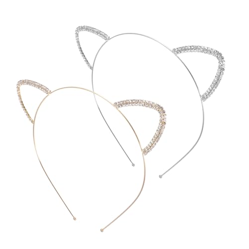 TOYZFRIENDY 2 Stück Teiliges Katzenohren Haarband Verstellbar Leichtes Glänzendes Stirnband in Silber und Gold Niedliches Accessoire für Mädchen für Fotoshootings Partys und Kostüme TOYZFRIENDY 2 Stück Teiliges Katzenohren Haarband Verstellbar Leichtes Glänzendes Stirnband in Silber und Gold Niedliches Accessoire für Mädchen für Fotoshootings Partys und Kostüme von TOYZFRIENDY