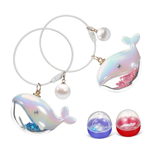 TOYZFRIENDY 2 Stück Wal Schlüsselanhänger mit Maritimem Design Leichter Tragbarer Tier Blau und Stylischer Schlüsselhalter für Alltag und Party Kawaii Geschenkidee Zufällige von TOYZFRIENDY