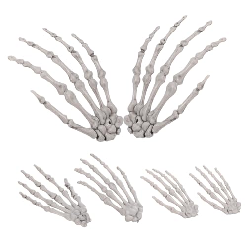 TOYZFRIENDY 3 Paare Skelett Hand Deko Halloween Gruselige Requisiten für Spukhaus Party Prank Dekorationsschmuck TOYZFRIENDY 3 Paare Skelett Hand Deko Halloween Gruselige Requisiten für Spukhaus Party Prank Dekorationsschmuck von TOYZFRIENDY
