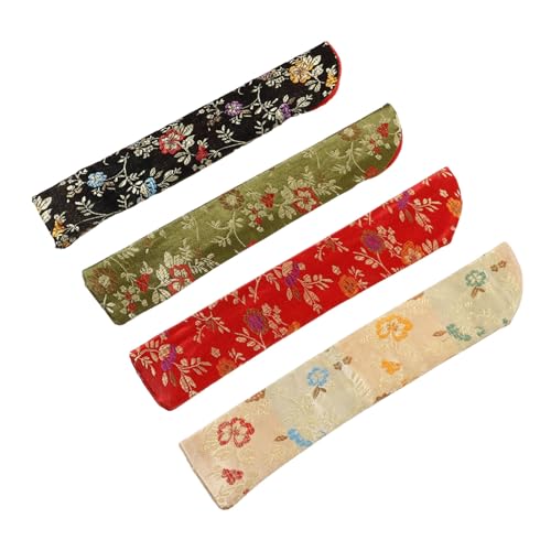 TOYZFRIENDY 4 Stück Japanischer Fächerhülle Teilig Handfächer Tasche aus Faltbarer Fächer Schutzbeutel für Handventilatoren Geschenkverpackung in Rot Schwarz Gelb Grün TOYZFRIENDY 4 Stück Japanischer Fächerhülle Teilig Handfächer Tasche aus Faltbarer Fächer Schutzbeutel für Handventilatoren Geschenkverpackung in Rot Schwarz Gelb Grün von TOYZFRIENDY