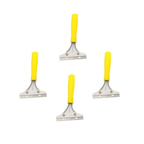 TOYZFRIENDY 4 Stück Teiliges Multifunktionaler Reinigungsschaber aus Robustem Material Praktisches Werkzeug für Wand- Fliesen Tapetenreste Kompakt und Rostfrei für Haushalt und Küche von TOYZFRIENDY