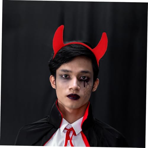 TOYZFRIENDY 4 Stück Teiliges Teufelshörner Haarreif Rot Langlebige Halloween Kopfbedeckung Damen Komfortable Cosplay Accessoires für Karneval und Kostümparty TOYZFRIENDY 4 Stück Teiliges Teufelshörner Haarreif Rot Langlebige Halloween Kopfbedeckung Damen Komfortable Cosplay Accessoires für Karneval und Kostümparty von TOYZFRIENDY