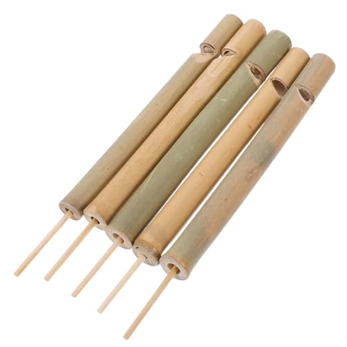 TOYZFRIENDY 5 Stück Teiliges Vogelpfeifen Naturbelassene Trillerpfeifen für Anfänger Realistische Thailand Rufe Einfach zu Bedienen für Outdoor Garten Farm Aktivitäten von TOYZFRIENDY