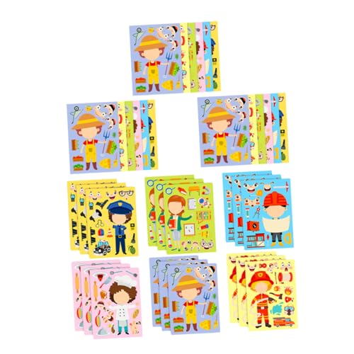 TOYZFRIENDY 6 Sätze Teiliges Set Berufs Puzzle Aufkleber für Interaktives DIY Kostümspiel Kreativität Problemlösung und Eltern Junge Mädchen Aktivitäten bei Schule und Geburtstag TOYZFRIENDY 6 Sätze Teiliges Set Berufs Puzzle Aufkleber für Interaktives DIY Kostümspiel Kreativität Problemlösung und Eltern Junge Mädchen Aktivitäten bei Schule und Geburtstag von TOYZFRIENDY