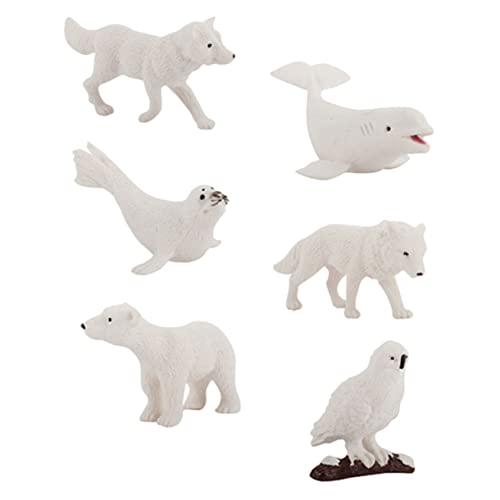 TOYZFRIENDY 6 Stück Miniatur Realistische Arktische Tierfiguren für Garten und Raumdekoration Pädagogisches für Deko für Puppenhaus und Landschaften TOYZFRIENDY 6 Stück Miniatur Realistische Arktische Tierfiguren für Garten und Raumdekoration Pädagogisches für Deko für Puppenhaus und Landschaften von TOYZFRIENDY