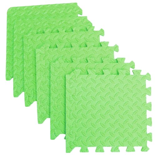TOYZFRIENDY 6 Stück Teiliges Eva Bodenpuzzle mit Blattstruktur Dicke Grüne Spielmatten für rutschfeste Schadstofffreie Puzzlematten als Bodenschutz und Weiche Polsterung TOYZFRIENDY 6 Stück Teiliges Eva Bodenpuzzle mit Blattstruktur Dicke Grüne Spielmatten für rutschfeste Schadstofffreie Puzzlematten als Bodenschutz und Weiche Polsterung von TOYZFRIENDY