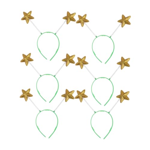TOYZFRIENDY 6 Stück Teiliges Haarbänder mit Gelben Schaumstoff sternen Federleichte Flexible Haarreifen für Party Kostüme und Fotospaß Bequemes Langlebiges Zubehör für Mädchen und Erwachsene von TOYZFRIENDY