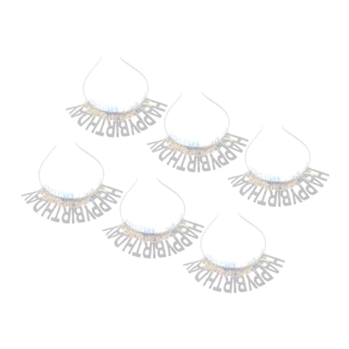 TOYZFRIENDY 6 Stück Teiliges Happy Birthday Stirnband mit Glitzerndem Tinsel Wiederverwendbare Haaraccessoires für Mädchen und Frauen Eleganter Weißer Party Kopfschmuck für Geburtstagsfeiern TOYZFRIENDY 6 Stück Teiliges Happy Birthday Stirnband mit Glitzerndem Tinsel Wiederverwendbare Haaraccessoires für Mädchen und Frauen Eleganter Weißer Party Kopfschmuck für Geburtstagsfeiern von TOYZFRIENDY