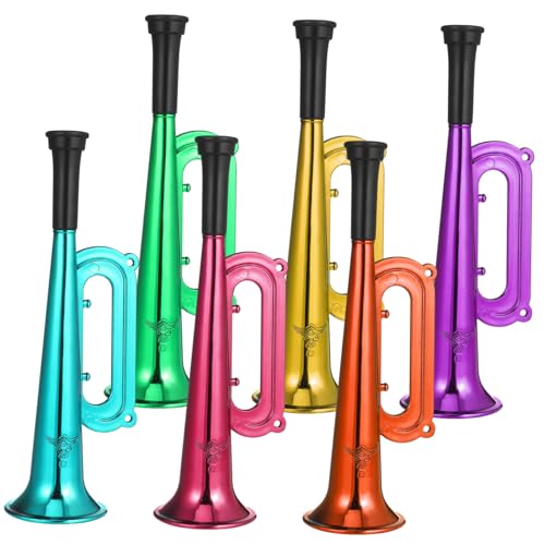 TOYZFRIENDY 6 Stück Teiliges Kunststoff Trumpetenset Bunte Tröten Party Fanfaren für Sportveranstaltungen Fußballspiele Blasinstrumente TOYZFRIENDY 6 Stück Teiliges Kunststoff Trumpetenset Bunte Tröten Party Fanfaren für Sportveranstaltungen Fußballspiele Blasinstrumente von TOYZFRIENDY