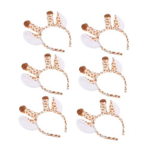 TOYZFRIENDY 6 Stück Teiliges Plüsch Tierohren Haarreife für Party Kostüm Cosplay Karneval Fasching Modischer Haarschmuck für Mädchen und Erwachsene von TOYZFRIENDY