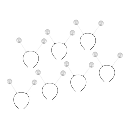TOYZFRIENDY 7 Stück Teiliges Silberne Schaumstoff Ball Haarreifen Kostüm Haarband für Party Festival Haarschmuck Mädchen und Frauen von TOYZFRIENDY
