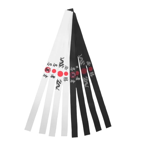 TOYZFRIENDY 8 Stück Teiliges Ninja Stirnbänder Langlebige Dekorative Samurai Bandanas für Karate Party Kostüm und Kreatives Rollenspiel von TOYZFRIENDY