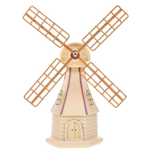 TOYZFRIENDY Amerikanisches Windmühlenmodell Weiß Dekoratives Niederländisches Windrad Wetterfeste Gartendeko Einzigartiges Vintage Windmühlenornament für Schreibtisch und Außenbereich TOYZFRIENDY Amerikanisches Windmühlenmodell Weiß Dekoratives Niederländisches Windrad Wetterfeste Gartendeko Einzigartiges Vintage Windmühlenornament für Schreibtisch und Außenbereich von TOYZFRIENDY