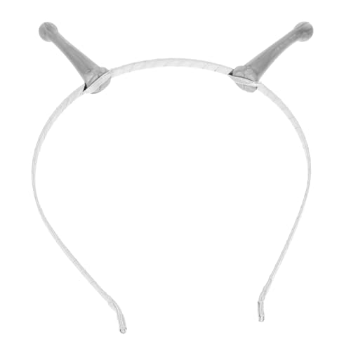 TOYZFRIENDY Außerirdischer Haarreif Silber Kostüm Accessoire Halloween Party Stirnband Universalgröße für Karneval Cosplay und Bühnenauftritte von TOYZFRIENDY