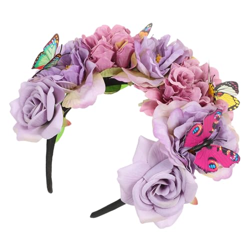 TOYZFRIENDY Boho Schmetterling Haarreif mit Lebensechten Blumen Vielseitiges Damen Stirnband für Fotoshootings Teepartys und Halloween Cosplay und Gothic Accessoire TOYZFRIENDY Boho Schmetterling Haarreif mit Lebensechten Blumen Vielseitiges Damen Stirnband für Fotoshootings Teepartys und Halloween Cosplay und Gothic Accessoire von TOYZFRIENDY