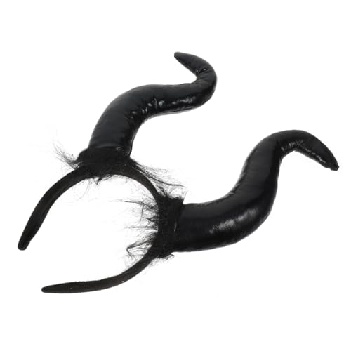 TOYZFRIENDY Devil Horn Headband aus Leichtem Passend Bequemes Stirnband für Halloween Karneval Cosplay und Party Langlebiger Kopfschmuck mit Schwarzem Ox Horn Design TOYZFRIENDY Devil Horn Headband aus Leichtem Passend Bequemes Stirnband für Halloween Karneval Cosplay und Party Langlebiger Kopfschmuck mit Schwarzem Ox Horn Design von TOYZFRIENDY