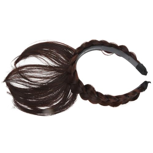 TOYZFRIENDY Geflochtenes Stirnband mit Fake Bangs Weiches Haarteil für Damen und Mädchen Bequemer Haarreif für Party Cosplay Halloween und Alltag Einfach Anzulegen Modisches Accessoire in TOYZFRIENDY Geflochtenes Stirnband mit Fake Bangs Weiches Haarteil für Damen und Mädchen Bequemer Haarreif für Party Cosplay Halloween und Alltag Einfach Anzulegen Modisches Accessoire in von TOYZFRIENDY