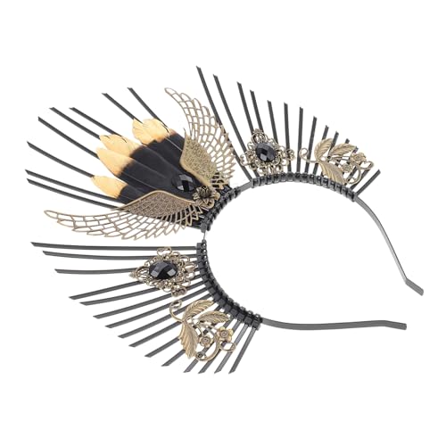 TOYZFRIENDY Gothic Heiligenschein Haarband Damen DIY Haarschmuck Elastisches Kopfband für Festliche Anlässe und Kostümpartys von TOYZFRIENDY