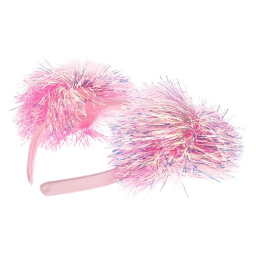 TOYZFRIENDY Haarreif Pom Pom Party Haarband Leichtes Langlebiges Karneval Stirnband für Festliche Kostüme und Verkleidungen Modisches Accessoire für Mädchen und Geburtstagspartys von TOYZFRIENDY