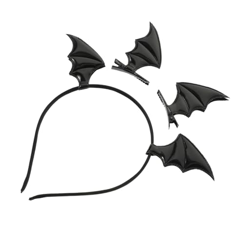 TOYZFRIENDY Halloween Fledermaus Stirnband mit Clips Leichtes Cosplay Haarschmuck Zubehör für Erwachsene und Flexibel Langlebig für Maskenbälle Festivals Karneval und Partys von TOYZFRIENDY